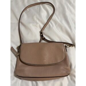 Kate Spade NY Leather Convertible Crossbody Handbag Purse Old Rose Color